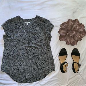 CROFT & BARROW Paisley Blouse